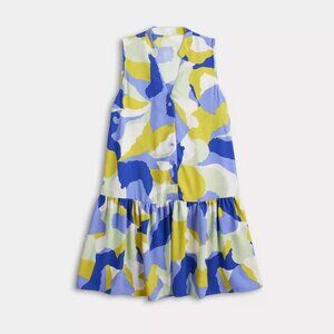 Nine West Abstract Print Drop Waist Dress | Size Large
